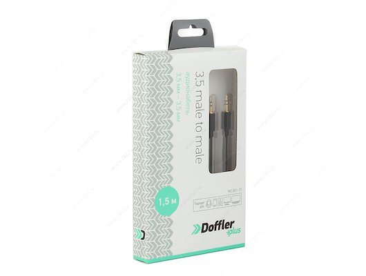 Кабель DOFFLER WC 801-15 Jack 3.5(m) - Jack 3.5(m) 1.5м.